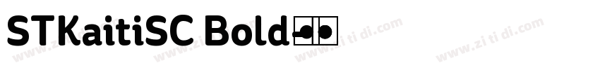 STKaitiSC Bold◆字体转换